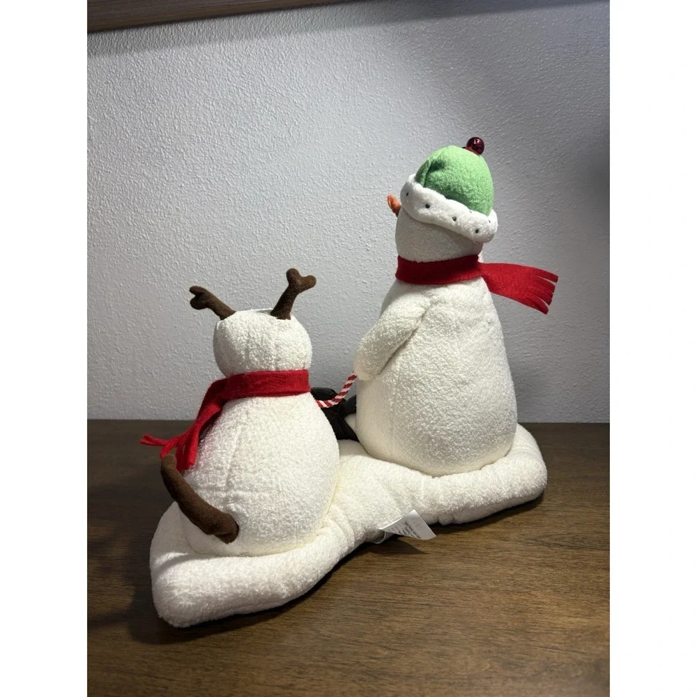 Vintage 2004 Hallmark Jingle Pals Snowman & Dog Animated Musical Singing‎ Plush
